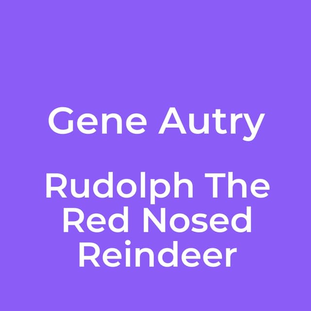 Rudolph The Red Nosed Reindeer