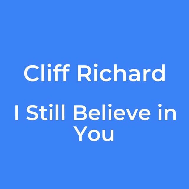 I Still Believe in You