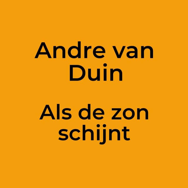 Als de zon schijnt
