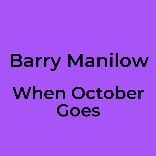 When October Goes