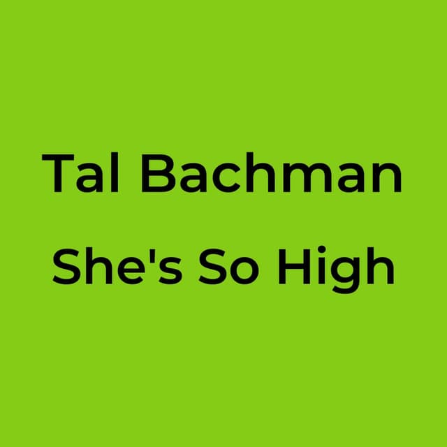 She's So High