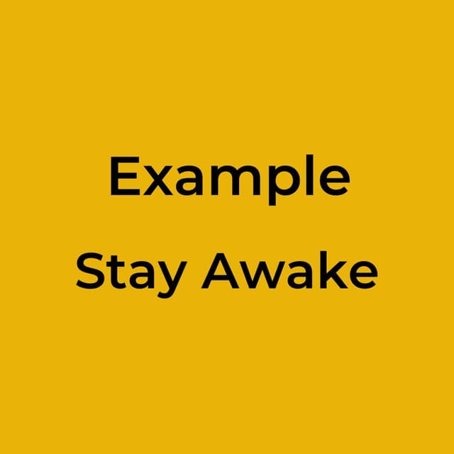 Stay Awake