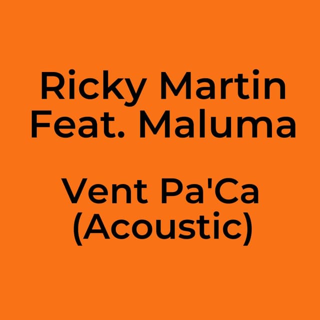 Vent Pa'Ca (Acoustic)
