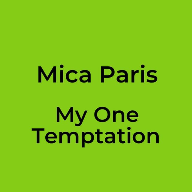 My One Temptation