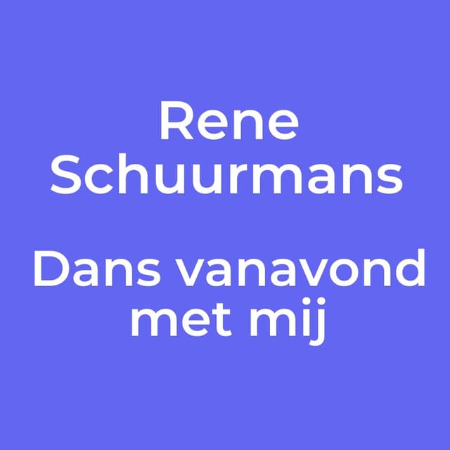 Dans vanavond met mij