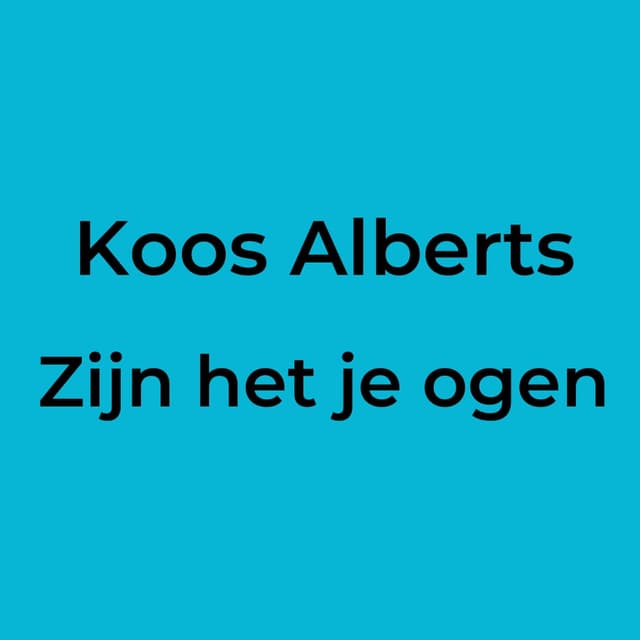 Zijn het je ogen