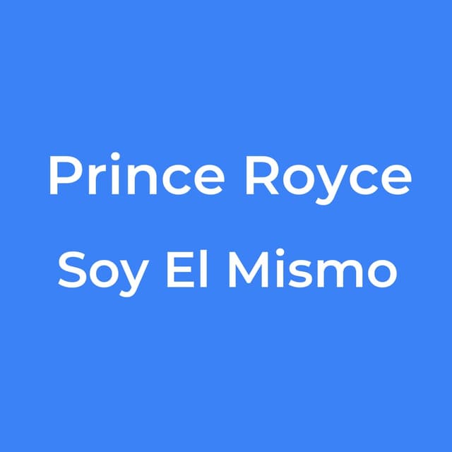 Soy El Mismo